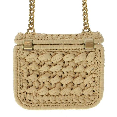 MINI CHAIN CLAUDE in RAFFIA 